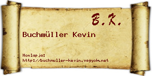 Buchmüller Kevin névjegykártya