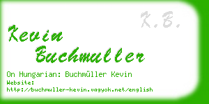 kevin buchmuller business card